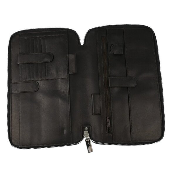 Celine Brown Suede Macadam Pouch Wallet - Picture 12 of 12